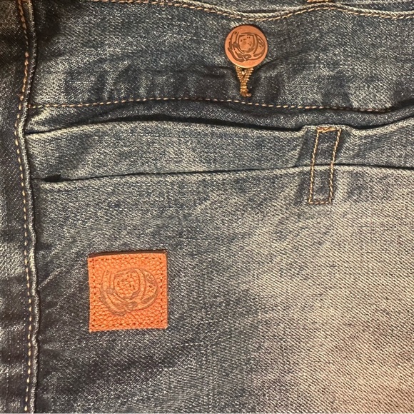 Billionaire Boys Club Button Up Denim Jacket Stars Faded Wash Distressed Collar - Picture 8 of 16